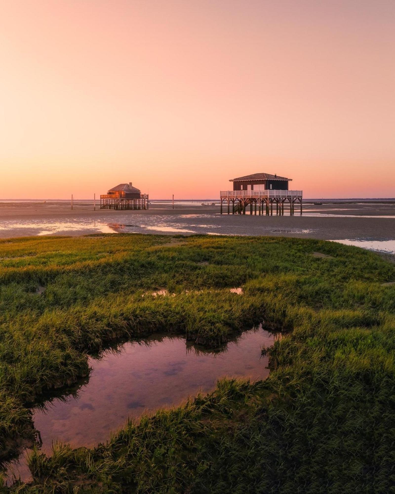 Cocon Entre Presqu'Ile Du Cap Ferret Et Plages Oceanes - Terrasse - 1 Velo Gratuit อาเรส ภายนอก รูปภาพ