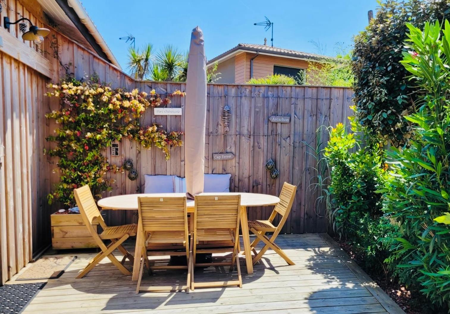 Cocon Entre Presqu'Ile Du Cap Ferret Et Plages Oceanes - Terrasse - 1 Velo Gratuit อาเรส ภายนอก รูปภาพ